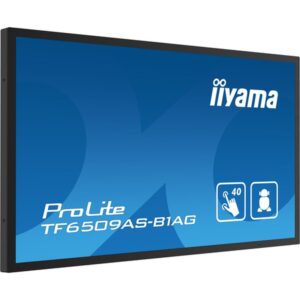 iiyama TF6539AS-B1AG pantalla de señalización Pantalla plana para señalización digital 163,8 cm (64.5") LED 500 cd / m² 4K Ultra HD Negro Pantalla táctil Procesador incorporado Android 24/7
