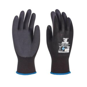3L Guantes Microfoam - Color negro - Talla 10