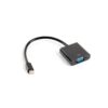 ADAPTADOR LANBERG MINIDISPLAYPORT MACHO/VGA HEMBRA 20CM NEGRO ADAPTADOR LANBERG MINIDISPLAYPORT MACHO/VGA HEMBRA 20CM NEGRO