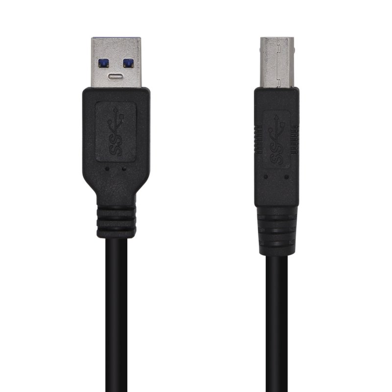 AISENS Cable USB 3.0 Impresora Tipo A/M-B/M, Negro, 2.0m AISENS Cable USB 3.0 Impresora Tipo A/M-B/M, Negro, 2.0m