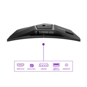 AOC AGON PRO AG346UCD pantalla para PC 86,4 cm (34") 3440 x 1440 Pixeles Wide Quad HD QD-OLED Negro, Gris