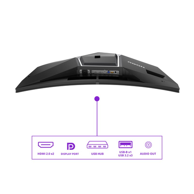 AOC AGON PRO AG346UCD pantalla para PC 86,4 cm (34") 3440 x 1440 Pixeles Wide Quad HD QD-OLED Negro, Gris - Imagen 15