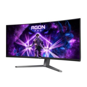 AOC AGON PRO AG346UCD pantalla para PC 86,4 cm (34") 3440 x 1440 Pixeles Wide Quad HD QD-OLED Negro, Gris