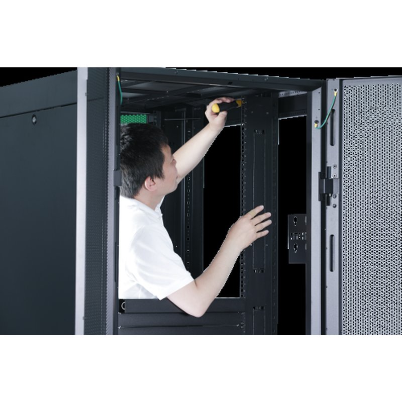 APC EASY RACK 600MM/42U/800MM WITH ROOF SIDE PANEL CASTORS FEET AND 4 BRACKETS NO BOTTOM BLACK Rack o bastidor independiente Negro - Imagen 4