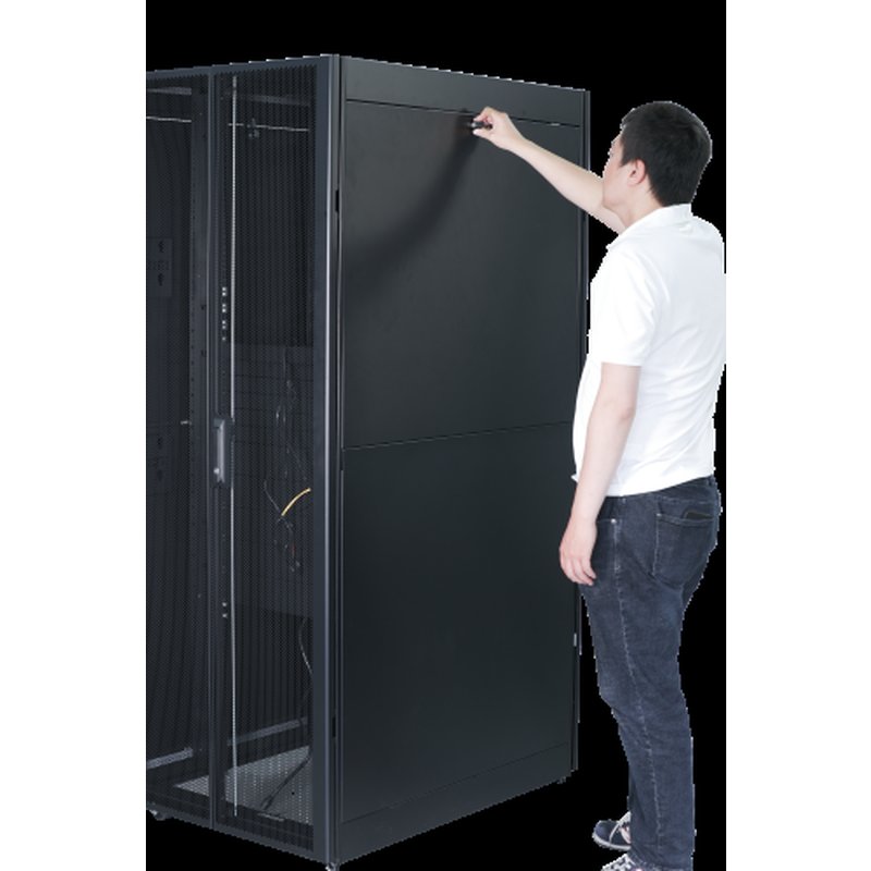APC EASY RACK 600MM/42U/800MM WITH ROOF SIDE PANEL CASTORS FEET AND 4 BRACKETS NO BOTTOM BLACK Rack o bastidor independiente Negro - Imagen 5