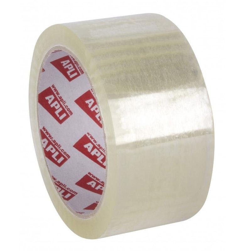 APLI (Pack de 6) R.precinto PP sin ruido 48mmx66m transparente