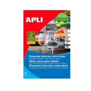 APLI Paq.6750 etiquetas 17,8x10mm