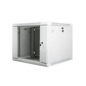 ARMARIO LANBERG MURAL 9U 600X600 RACK 19 FLAT PACK V2 PUERTA CRISTAL GRIS