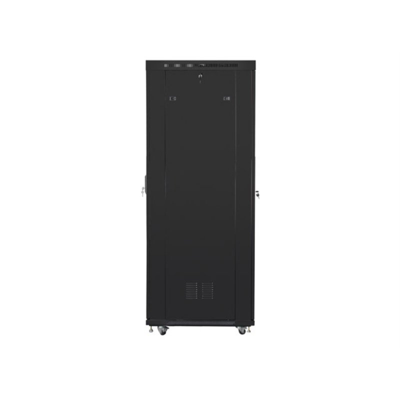 ARMARIO LANBERG RACK 19? 27U 800X1000 FLAT PACK NEGRO PUERTA PERFORADA CON LCD