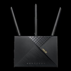 ASUS 4G-AX56 router inalámbrico Gigabit Ethernet Doble banda (2,4 GHz / 5 GHz) Negro