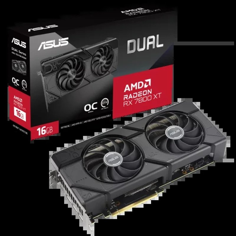 ASUS Dual -RX7800XT-O16G AMD Radeon RX 7800 XT 16 GB GDDR6 - Imagen 13