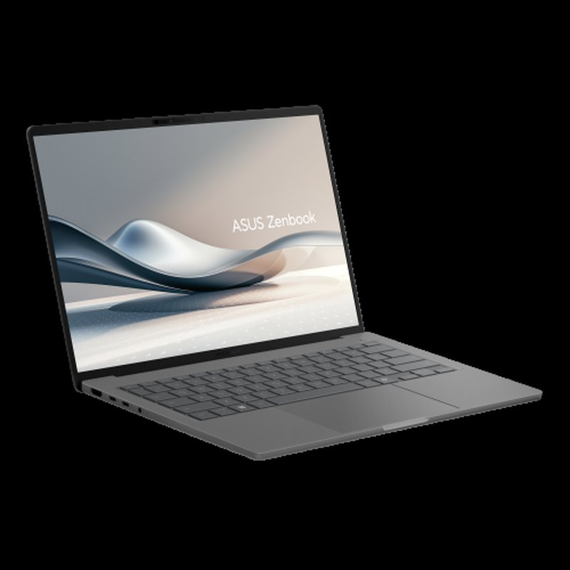 ASUS Zenbook A14 OLED UX3407QA-QD333W Copilot+ PC - Ordenador Portátil 14" WUXGA (Qualcomm Snapdragon X (X1-26-100), 32GB RAM, 512GB SSD, Adreno GPU, Win 11 Home) Gris Islandés - Tec. QWERTY Esp - Imagen 3