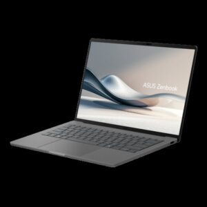 ASUS Zenbook A14 OLED UX3407QA-QD333W Copilot+ PC - Ordenador Portátil 14" WUXGA (Qualcomm Snapdragon X (X1-26-100), 32GB RAM, 512GB SSD, Adreno GPU, Win 11 Home) Gris Islandés - Tec. QWERTY Esp