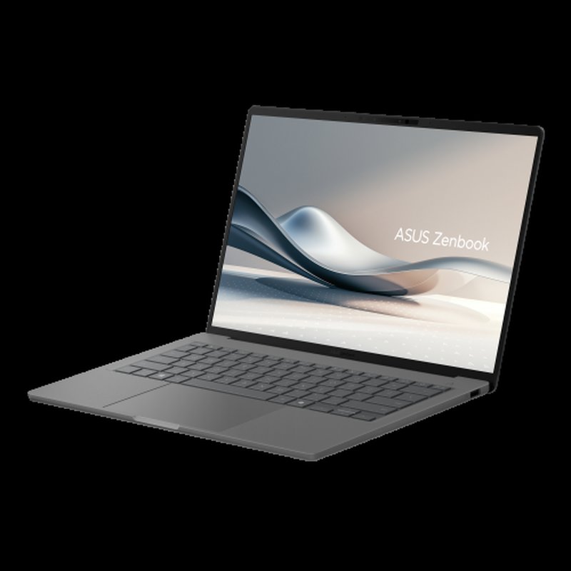 ASUS Zenbook A14 OLED UX3407QA-QD333W Copilot+ PC - Ordenador Portátil 14" WUXGA (Qualcomm Snapdragon X (X1-26-100), 32GB RAM, 512GB SSD, Adreno GPU, Win 11 Home) Gris Islandés - Tec. QWERTY Esp - Imagen 4