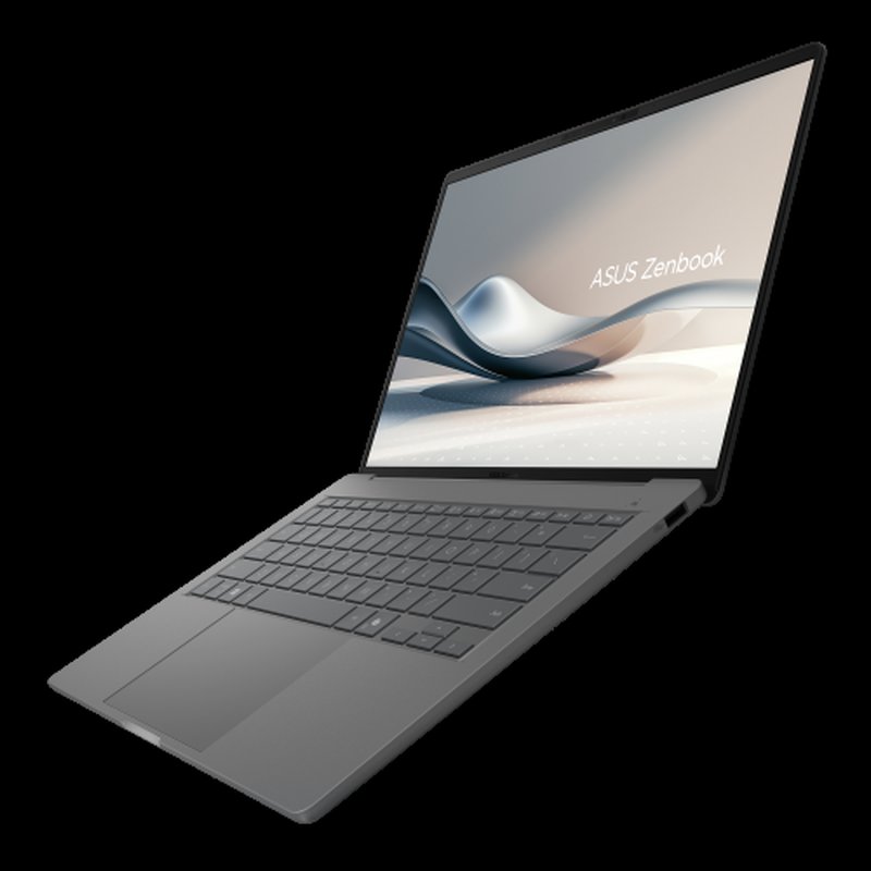 ASUS Zenbook A14 OLED UX3407QA-QD333W Copilot+ PC - Ordenador Portátil 14" WUXGA (Qualcomm Snapdragon X (X1-26-100), 32GB RAM, 512GB SSD, Adreno GPU, Win 11 Home) Gris Islandés - Tec. QWERTY Esp - Imagen 5