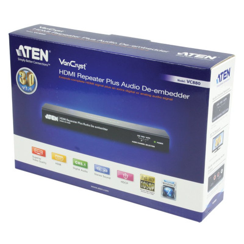 ATEN Repetidor HDMI con desembebedor de audio - Imagen 7