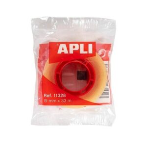 Apli Cinta adhesiva transparente - 19 mm x 33 m
