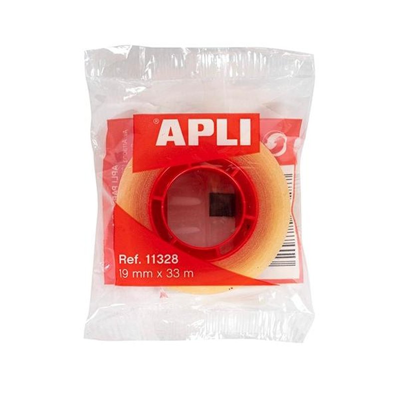 Apli Cinta adhesiva transparente - 19 mm x 33 m