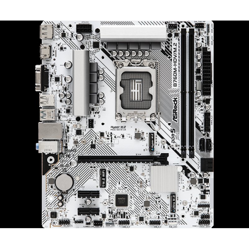 Asrock B760M-HDV/M.2 placa base Intel B760 LGA 1700 micro ATX