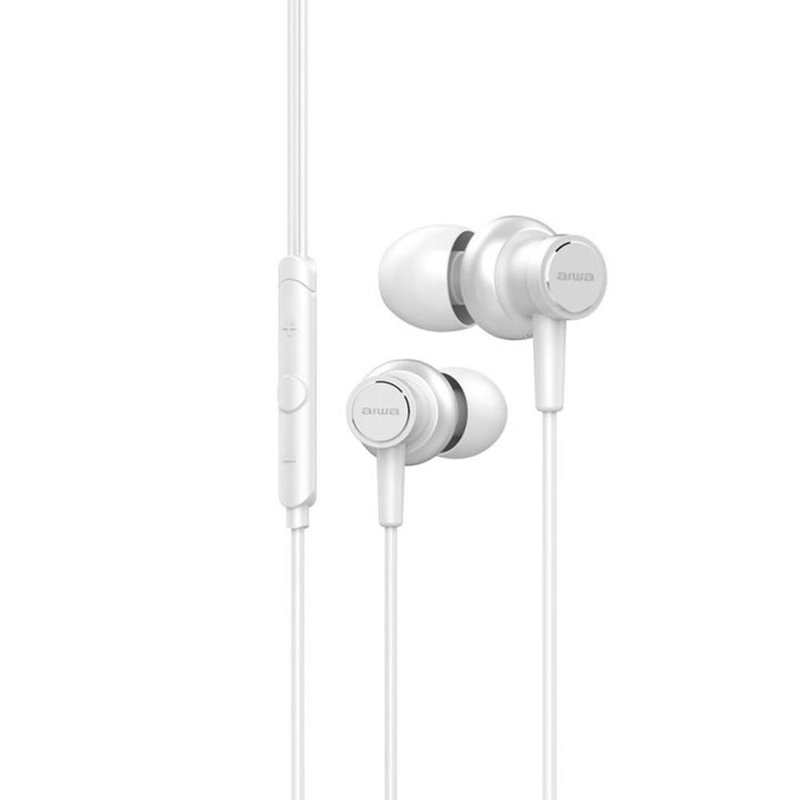 Auriculares Aiwa Estm - 500wt Jack 3.5mm Blanco Auriculares Aiwa Estm - 500wt Jack 3.5mm Blanco