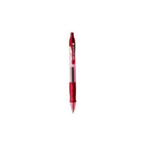 BIC Boligrafo retractil Gel-Ocity punta media rojo