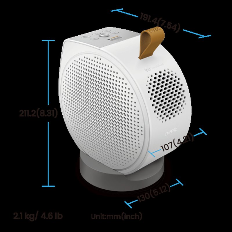 BenQ GV50 videoproyector Proyector de alcance estándar 500 lúmenes ANSI DLP 1080p (1920x1080) Blanco - Imagen 5