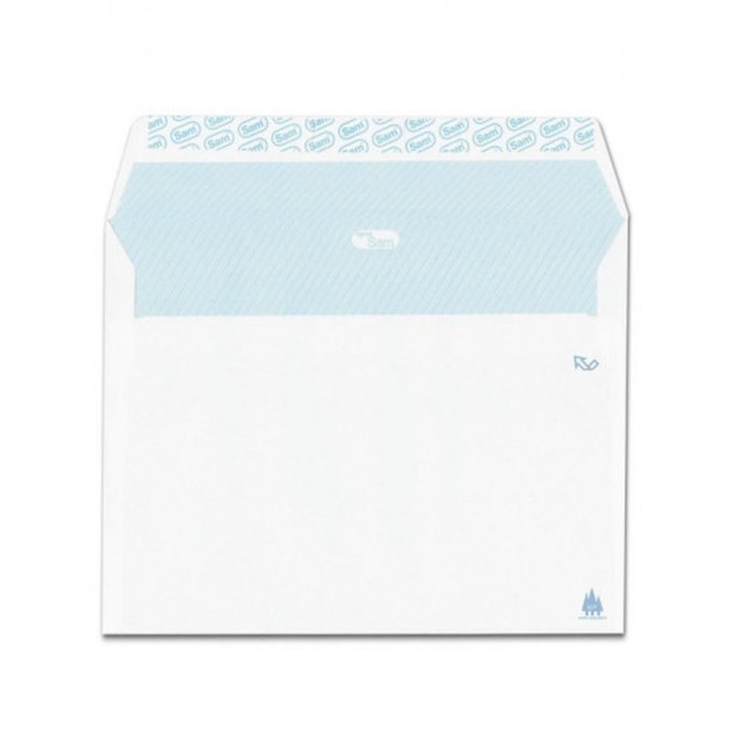 CAJA 250 SOBRES FOLIO PROLONGADO (260X360) OFFSET BLANCO 100 GRS. AUTOSAM AUTOADHESIVO CON TIRA DE SILICONA SAM 268722