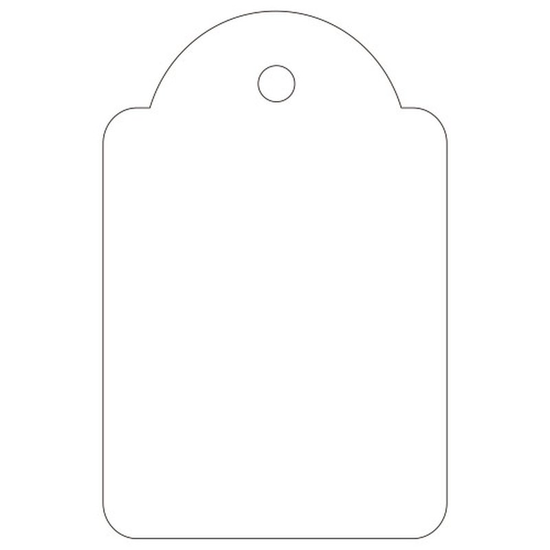 CAJA 500 ETIQUETAS COLGANTES BLANCAS 28 X 43 MM APLI 391 - Imagen 2