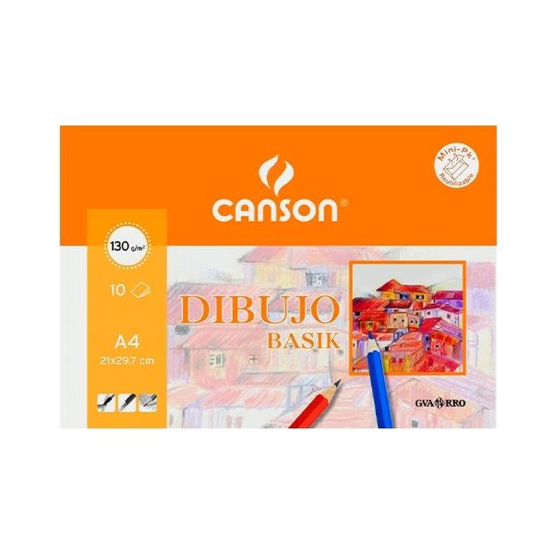 CANSON MINIPACK DIBUJO BASIK CON RECUADRO 130G 10H 24X32CM CANSON MINIPACK DIBUJO BASIK CON RECUADRO 130G 10H 24X32CM