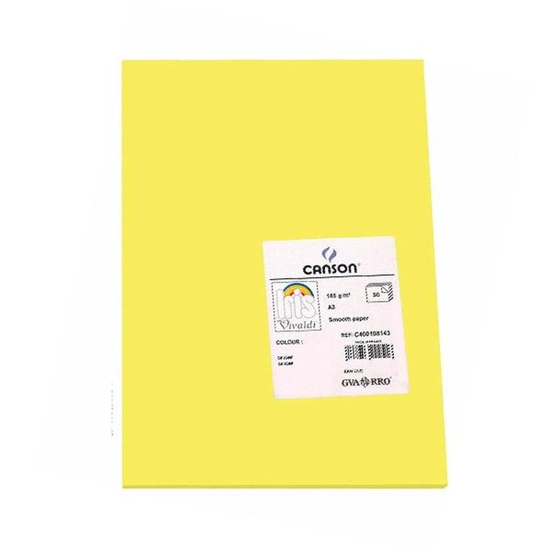 CANSON Pack de 50 Cartulina 185g A3 kiwi CANSON Pack de 50 Cartulina 185g A3 kiwi