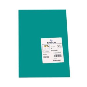 CANSON Pack de 50 Cartulina 185g A4 verde menta