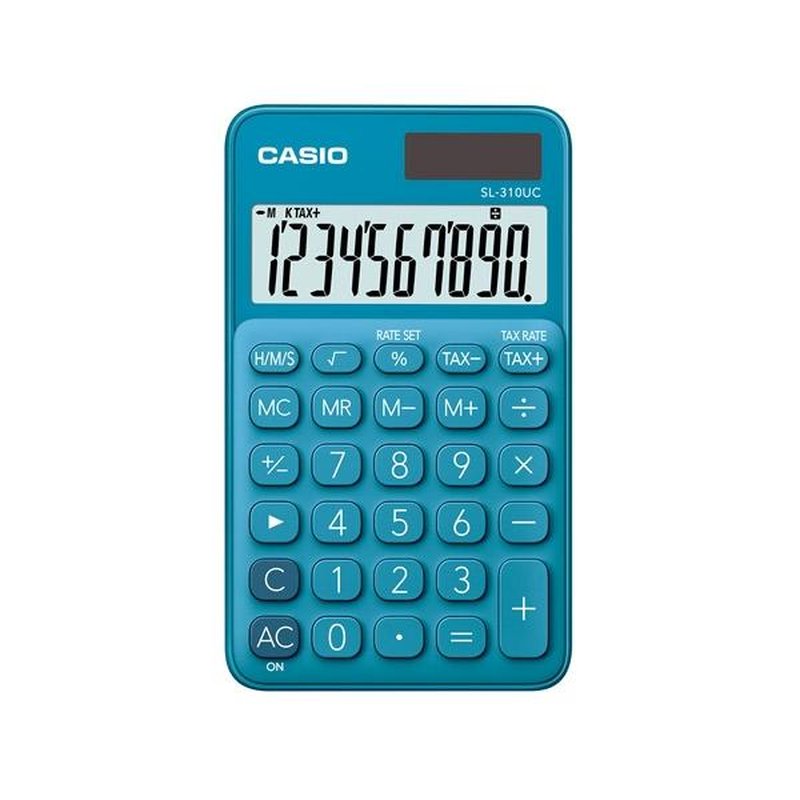 CASIO Calculadora de bolsillo My Color SL-310UC-BU 10 digitos azul