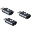Conceptronic DONN05G cambiador de género para cable USB 2.0 Type-C USB 2.0 Micro Negro