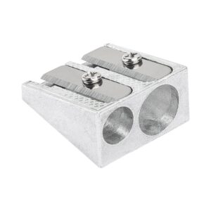 DELI Afilalapiz aluminio 2 agujeros