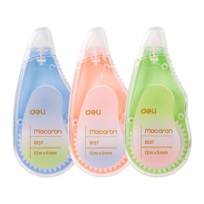 DELI Bl. Cinta correctora Macaron 5mmx12m