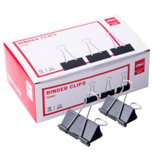 DELI C.12 pinzas pala abatible 51mm negro