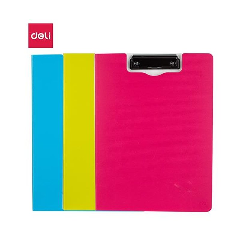 DELI Carpeta con pinza con tapa PP A4 colores surtidos DELI Carpeta con pinza con tapa PP A4 colores surtidos