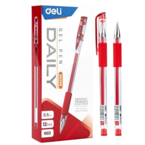 DELI Roller gel Deli Daily punta 0,5mm rojo