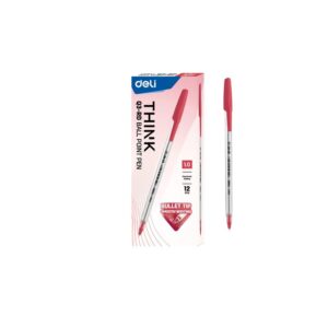 DELI boligrafo Think punta redonda 1,0mm rojo