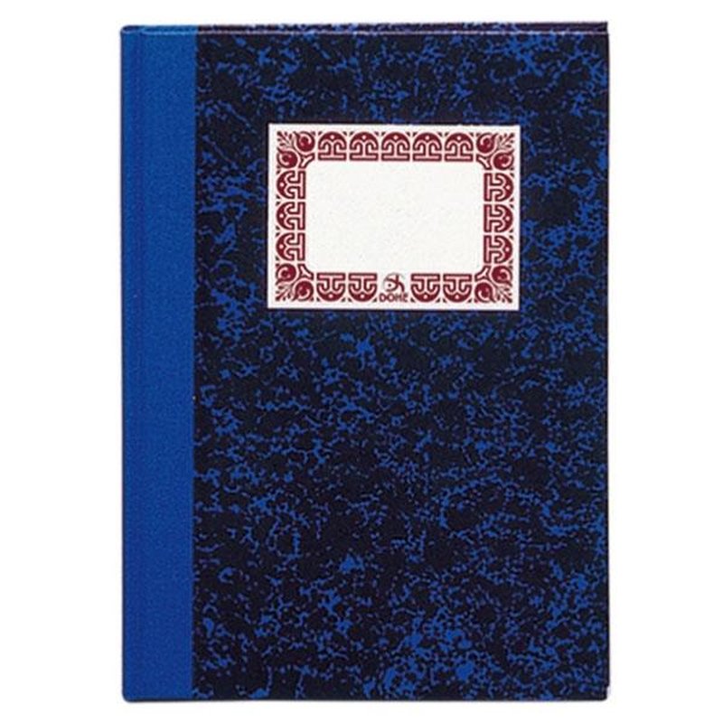 DOHE Cuaderno cartone rayado horizontal 100h cuarto natural azul