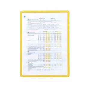 DURABLE C.5 fundas Durable clasificadores Sherpa A4 transparentes marco amarillo