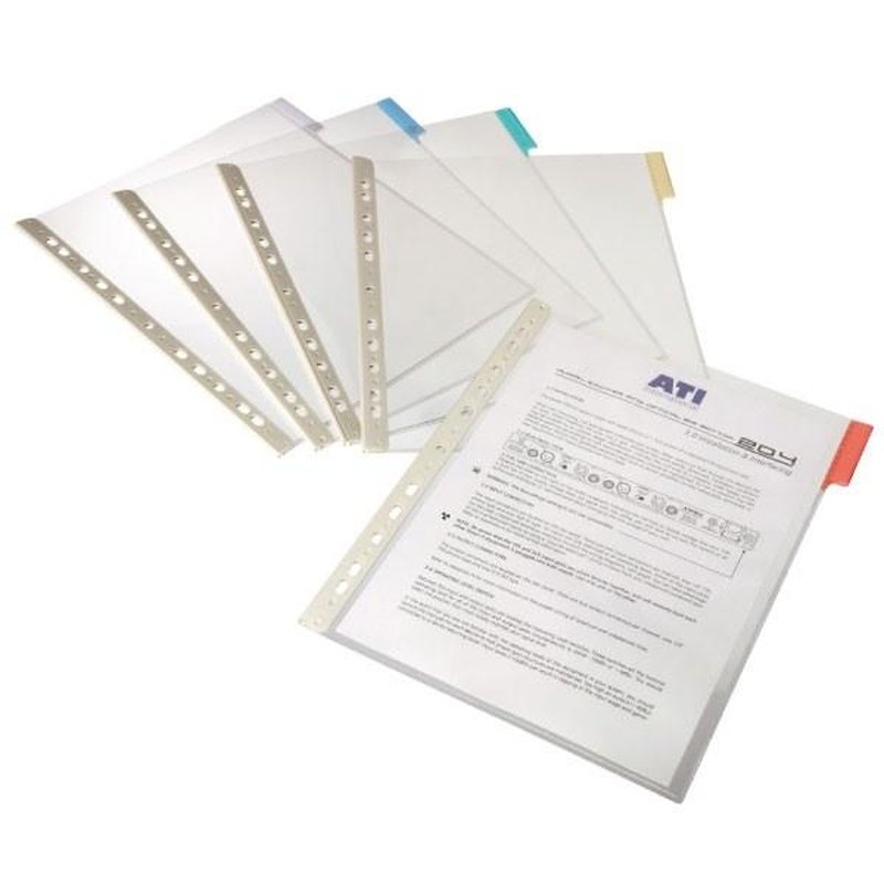 DURABLE C.5 fundas clasificadores A4 transparente marco azul