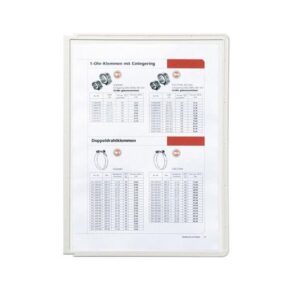 DURABLE C.5 fundas clasificadores Sherpa A4 transparentes marco gris