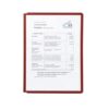 DURABLE C.5 fundas clasificadores Sherpa A4 transparentes marco rojo