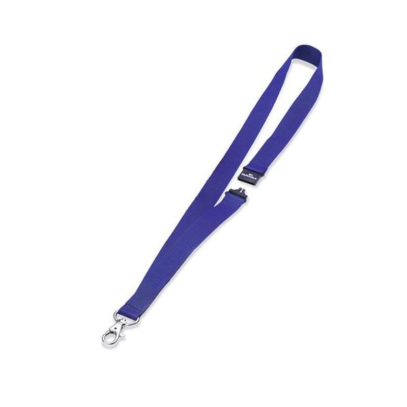 DURABLE Paq.10 cintas portanombres con cierre seguridad 44cm azul oscuro DURABLE Paq.10 cintas portanombres con cierre seguridad 44cm azul oscuro