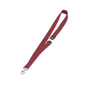DURABLE Paq.10 cintas portanombres con cierre seguridad 44cm rojo