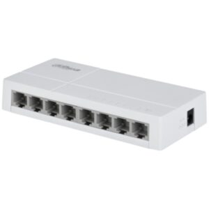 Dahua Technology PoE DH-SF1008 switch No administrado Fast Ethernet (10/100) Energía sobre Ethernet (PoE) Escritorio Gris claro