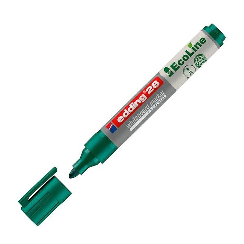 EDDING Marcador para pizarra blanca ecoline 28 punta redonda 1,5-3mm verde EDDING Marcador para pizarra blanca ecoline 28 punta redonda 1,5-3mm verde