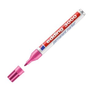 EDDING Marcador permanente 3000 punta conica trazo 1,5-3mm rosa