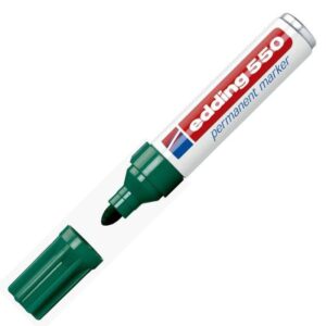 EDDING Marcador permanente 550 punta conica trazo 3-4mm verde